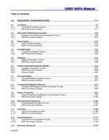 Colorado Department of Transportation National Environmental Policy Act (NEPA) manual. Resource Considerations