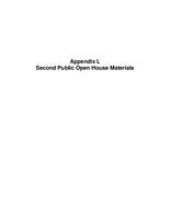Final United States Highway 50 access control plan, west of Grand Mesa Avenue to State Highway 141A in Whitewater. Appendix L: Second Public Open House Materials