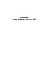 Final United States Highway 50 access control plan, west of Grand Mesa Avenue to State Highway 141A in Whitewater. Appendix G: Turning Movement Counts (TMC)