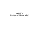 Final United States Highway 50 access control plan, west of Grand Mesa Avenue to State Highway 141A in Whitewater. Appendix H: Existing Level of Service (LOS)