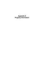 Final United States Highway 50 access control plan, west of Grand Mesa Avenue to State Highway 141A in Whitewater. Appendix E: Property Information