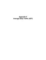Final United States Highway 50 access control plan, west of Grand Mesa Avenue to State Highway 141A in Whitewater. Appendix F: Average Daily Traffic
