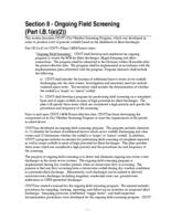 Illicit discharge program, CDOT MS4 permit : submittal to the Colorado Department of Public Health and Environment. Section 2: Ongoing Field Screening
