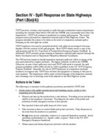 Illicit discharge program, CDOT MS4 permit : submittal to the Colorado Department of Public Health and Environment. Section 4: Spill Response on State Highways
