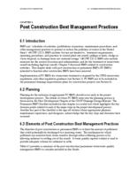 Erosion control and stormwater quality guide. Chapter 6: Post-Construction Best Management Practices