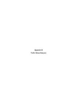 Final environmental impact statement/final section 4(f) evaluation for US Highway 160 from Durango to Bayfield, La Plata County, Colorado. Appendix B: Traffic Noise Analysis (Large File: 369.26 MB)
