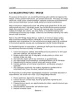 CDOT project development manual. Section 4: Major structure-bridge