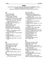 CDOT project development manual. Index