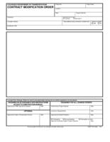 CDOT project development manual. Form 90A: Contract modification order