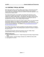 CDOT project development manual. Section 1: Existing Typical Section