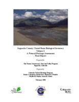 Saguache County, closed basin biological inventory. Volume I: A Natural Heritage Assessment Final Report