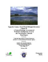 Saguache County, closed basin biological inventory. Volume II: A Natural Heritage Assessment of Wetlands and Riparian Areas in the Closed Basin, Colroado Final Report