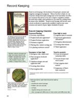 Best management practices for Colorado corn. Record Keeping