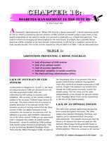Understanding insulin pumps & continuous glucose monitors. Chapter 18: Diabetes Management in the Future
