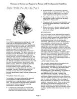 Colorado Developmental Disabilities Services accountability focus series. Outcomes of services and supports. Part 3: Decision-Making