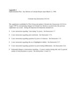 Implementation plan, jury reform in Colorado. Appendix C