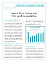 Neural tube defects and folic acid consumption
