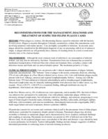 Recommendations for the management, diagnosis and treatment of suspected feline plague cases