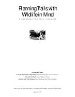 Planning trails with wildlife in mind : a handbook for trail planners. Introduction; Wildlife and Trails Primer