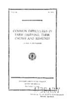 Common difficulties in farm dairying, their causes and remedies