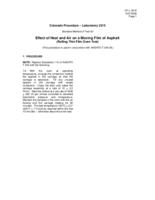 Laboratory manual of test procedures, 2010. Colorado Procedure L-2215: Standard Method of Test for Effect of Heat and Air on a Moving Film of Asphalt