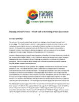 Financing Colorado's future : a fresh look at the funding of state government
