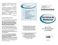 Servicios de mediación para niños con discapacidades y sus padres