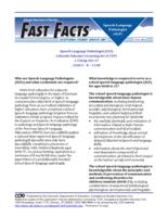 Speech-language pathologist (SLP), Colorado Educator Licensing Act of 1991, 1 CCR ʹʹ 301-37, 2260.5-R-11.08