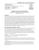 Rabies prevention and control policy. Management of domestic animals exposed to rabies
