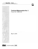 Public benefits & costs study of the proposed BNSF/UP Front Range railroad infrastructure rationalization project : Technical Memorandum 5