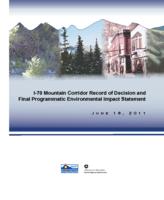 I-70 mountain corridor record of decision and final programmatic environmental impact statement