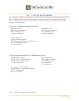 Northwest corridor transportation improvements: Boulder, Broomfield, and Jefferson Counties, Denver Metropolitan Area Colorado : transportation and environmental planning study. Chapter 8 List of Preparers