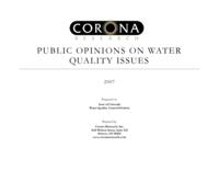 Public opinions on water quality issues
