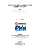 Source water assessment methodology for ground water sources