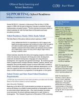 Supporting school readiness : building a foundation for success