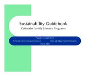 Sustainability guidebook : Colorado family literacy programs