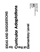 Ideas and suggestions for curricular adaptations at the elementary level