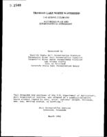 Trinidad Lake north watershed, Las Animas, Colorado : watershed plan and environmental assessment