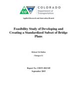 Feasibility study of developing and creating a standardized subset of bridge plans