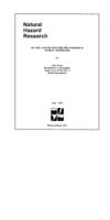 Natural hazard response and planning in tropical Queensland