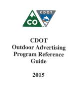 CDOT Outdoor Advertising Program reference guide