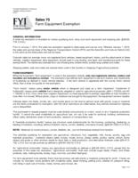 Farm equipment exemption