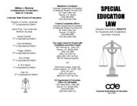 Special education law : dispute resolution rights for student with disabilities and their parents