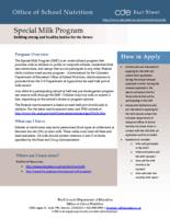Special Milk Program : building strong and healthy bodies for the future