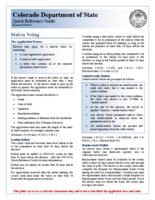 Mail-in voting