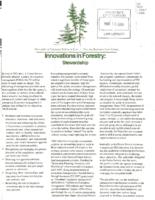 Innovations in forestry : stewardship