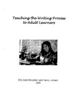 Teaching the writing process to adult learners