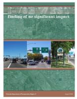 I-70 B west finding of no significant impact