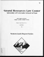Discussion paper : Public lands communities