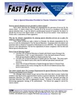 How is special education provided in charter schools in Colorado?